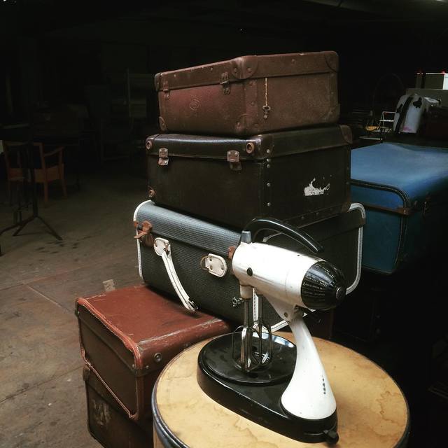 A few old classics.  #mixmaster #vintage #suitcases #365