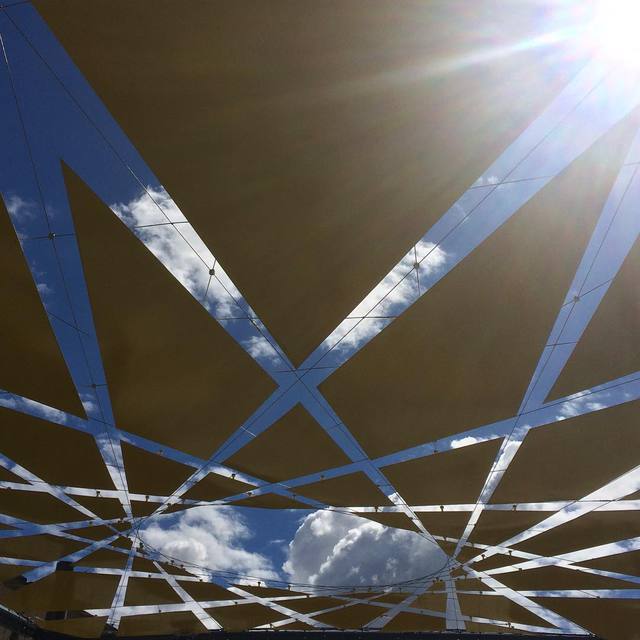 Shapes in the sky, Brunswick Street Mall. #brunswickstreetmall #publicart #365