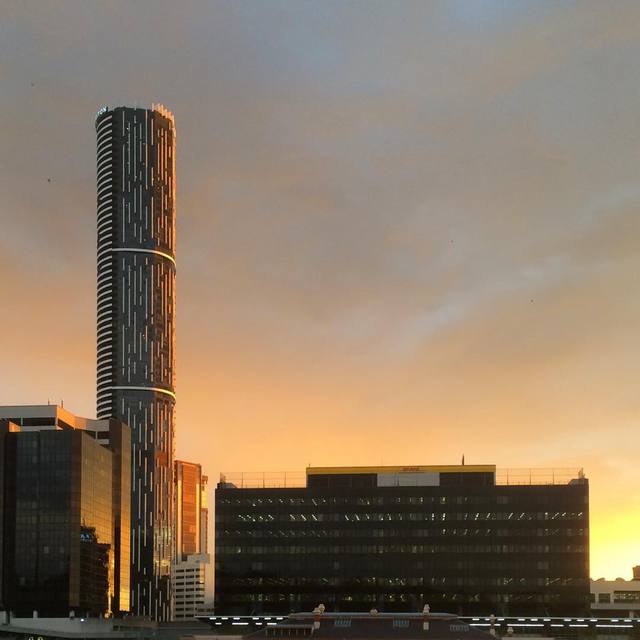 Post storm sunset. #brisbaneanyday #sunset #reflections #365