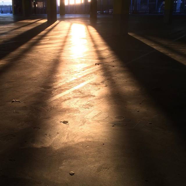 Empty space #lowsun #longshadows #carpark #365