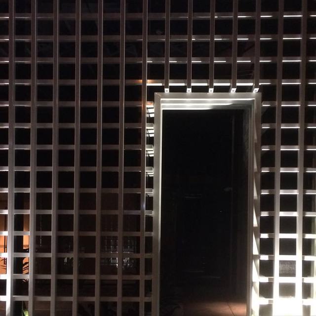 Stared too long... Started seeing black dots on the white crosses!
#architecture #whiteonblack #doorway #365