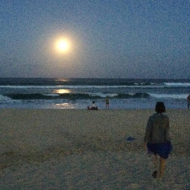 #fullmoon #beach #waves #reflections #lowlightartifacts #365 
