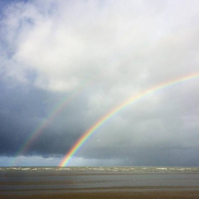 Sure, it rained... But then there was rainbows :-)
#rainbow #coast #stormclouds #sand #365