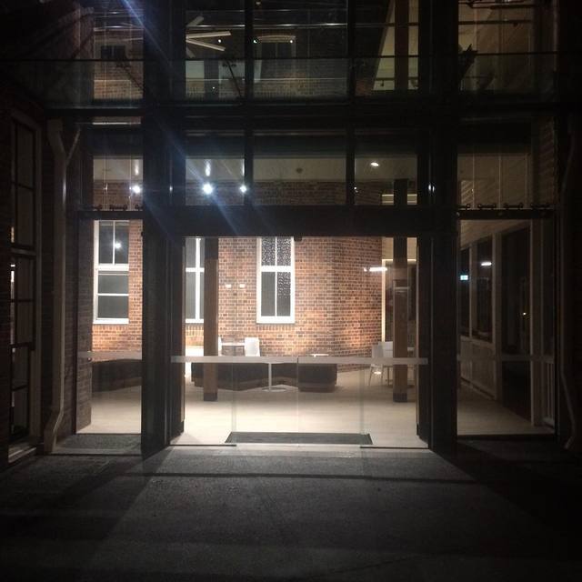 #glassdoors #glass #entrance #black #brick #365