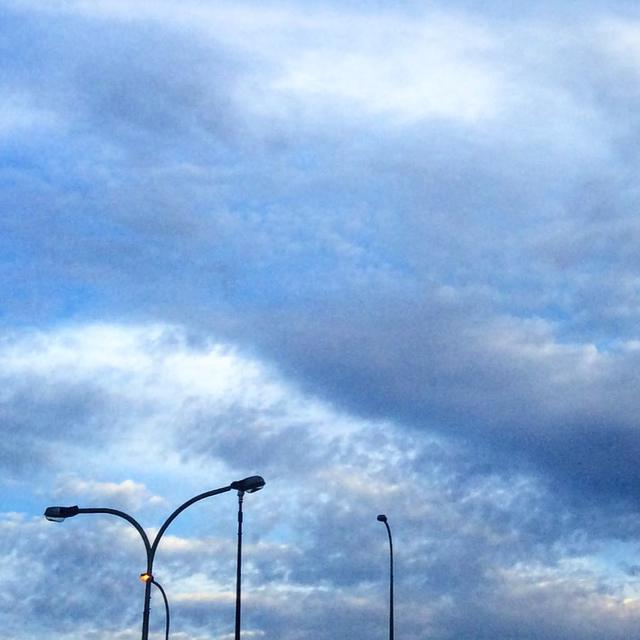 #clouds #lightpoles #blueskyhiding #365