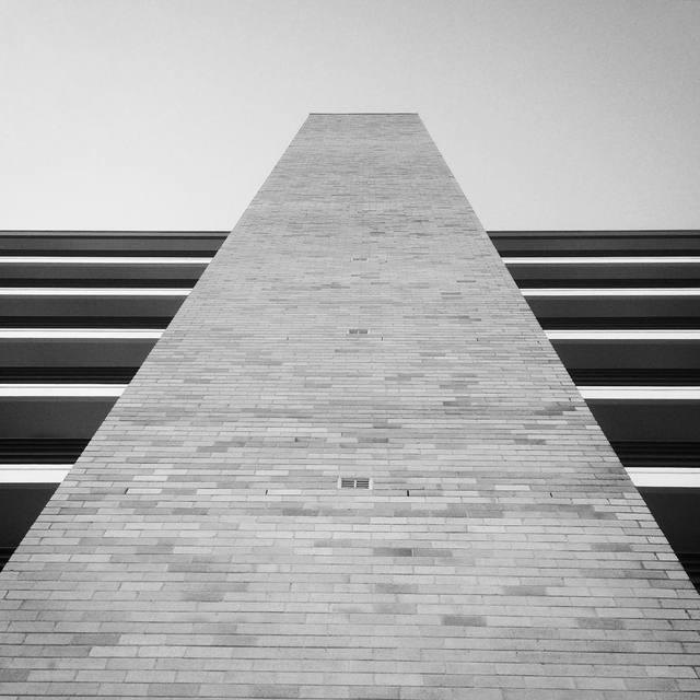 #architecture #tallstraightwall #brickbuilding #blackandwhite #365