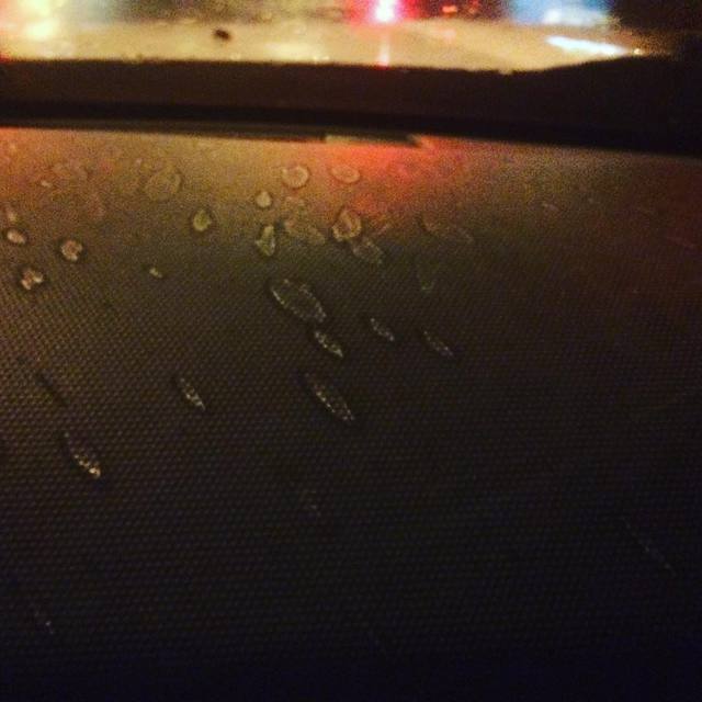 Raindrop projections on the dashboard.
#raindrops #projection #redlight #nightrain #nightdriving #dashboard #365