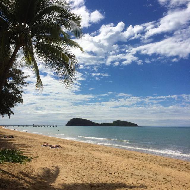 #tropicalparadise 
#beach 
#sand 
#sun 
#bluesky 
#clouds 
#palmtrees 
#palmcove
#365 
#yesterdays365